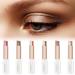 Teochew 6 Pcs Two-tone Eye Shadow Stick,Eyeshadow,Two-color Gradient Eye Shadow,Waterproof Eyeshadow Sticks,Quick Eye Makeup