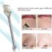 Stainless Steel Double-Head Blackhead Remover Sticks - 2 Pack Facial Pore Cleaner Scraper & Extractor Tools for Acne, Comedone, Blackhead Removal - Silver - Buy Online on GoSupps.com