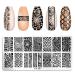 Nail Art Stamping Plate Valentine's Day Nail Art Flower Butterfly Vine Leaf Snake Nail Art Stamping Stamping Plate 10