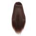 Mannequin Head for Hair Styling & Braiding - 26-28 Synthetic Fiber Cosmetology Training Doll, Brown - Model 92022LB0420 - Buy Online on GoSupps.com