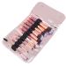 1 Set Rhinestone Makeup Brush Set Premium Synthetic Foundation Powder Concealers Eye Shadows Professional Beauty Cosmetic with Bag for Face Make Up Tools As Shown