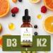 Kasandrinos Vitamin d3+k2 Bone Health Immune Support Supplement Vitamin D3 55mcg of 275% (2200 IU) per Serving Vitamin K2 28 mcg of 23% Hair Skin and Nails Vitamins -1 FL Oz (30 ml) Pack of 2 1 Fl Oz (Pack of 2) - Buy Online on GoSupps.com