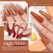 UR SUGAR 6-Piece Autumn Winter Gel Nail Polish Set - Nude, Caramel, Pumpkin, Burgundy, Red, Orange Glitter - Halloween Christmas Gifts - Soak Off Gel Nail Art Manicure Kit - Buy Online on GoSupps.com
