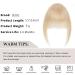 SEGO Clip in Fringe Real Human Hair Extensions Light French Bangs #24 Natural Blonde One Piece Remy Hairpieces for Women Straight Clip on Invisible Natural (9g) Light Bangs #24 Natural Blonde - Buy Online on GoSupps.com