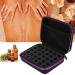 Zerodi's handbag for storing essential oils-portable and protective aromatherapy bag for 30 bottles-waterproof and durable (purple)