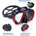 Panoramic HD Snorkel Diving Mask | Anti-Fog Scuba Goggles for Adults & Youth - A-Black Red - Buy Online on GoSupps.com