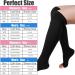 QKURT Medical Compression Socks - Knee-High Open Toe 15-20 mmHg for Men & Women - L-XL | Best Sports Health Socks & International Shipping - Buy Online on GoSupps.com