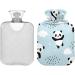Hot Water Bottle with Panda Blue Cloud Cover - 2L Pain Relief & Sports Injury Hot Pack - Buy Online on GoSupps.com