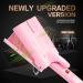 3 Barrel Curling Iron Wand 35mm - Adjustable Temperature Ceramic Hair Curler in Pink for Perfect Waves - Buy Online on GoSupps.com