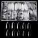 Clear Acrylic Nail Tips-Fake Nail Tips 500PCS Medium Almond Shaped Clear Nails Full Cover Press on Nails for DIY Nail Art  10 Sizes