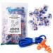 ANDANDA 100 Pairs Silicone Ear Plugs Corded Noise Cancelling Ear Plugs for Shooting Reusable Ear Plugs for Noise Reduction 25dB NRR