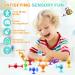 Sensory Silicone Suction Toys for Kids | 38 Pcs Building & Montessori Toy Set | Stress Relief & Travel Easter Gift | Ages 3-7 - Buy Online on GoSupps.com