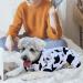 XPUDAC Small Dog Pajamas Set - 4 Piece Puppy Onesies for Christmas, Cats & Dogs Jammies, Black - S (3.5-7 LBs) - Buy Online on GoSupps.com