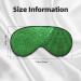 Buy Green Sequin Sparkle Unisex Sleeping Eye Mask - Soft Adjustable Face Mask for Restful Sleep - Buy Online on GoSupps.com