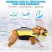 Buy PopetPop Reflective Dog Life Jacket - Float Coat for Small Medium & Large Dogs | Durable Swimming Vest for Dog Safety & Training - Buy Online on GoSupps.com