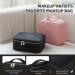 Portable Travel Makeup Case with LED Light Mirror | Waterproof Cosmetic Bag with Adjustable Brightness | Professional Organizer with Dividers - Black - Buy Online on GoSupps.com