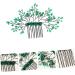 MAGICLULU Green Branches and Leaves Hair Comb Crystal Leaf Hair Comb Wedding Crystal Hair Decor Crystal Leaf Headdress Bride Hair Accessories Crystal Comb Hair Decor Wedding Hair Accessories - Buy Online on GoSupps.com