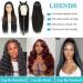 LHENDS 24 Inch Straight Lace Front Human Hair Wig - 180% Density, Brazilian Virgin Hair, HD Transparent Lace, Pre Plucked with Baby Hair - Black Women - Buy Online on GoSupps.com