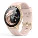 AGPTEK Smart Watch for Women Smartwatch for Android and iOS Phones IP68 Waterproof Activity Tracker with Full Touch Color Screen Heart Rate Monitor Pedometer Sleep Monitor Pink Rose gold case with pink band
