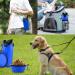 Moacc 800ml 2-in-1 Portable Water Bottle & Dog Bowl - Foldable Perfect for Camping Hiking & Training - Blue - Buy Online on GoSupps.com