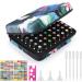 Fitnate Essential Oils Pocket Bag for 56 Bottles - Waterproof Lotus Pattern - Ideal for Young Living & DoTerra with Bottle Openers Sticker - Buy Online on GoSupps.com