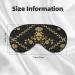 Premium Gold & Black Sunflower Sleep Mask | Double-Sided Eye Covers for Comfortable Sleep & Eye Edema Relief - Buy Online on GoSupps.com