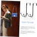 Levemolo 2pcs Hangers Hook Wreath Hanger Hat Hanger Door Hanger Door Towel Hanger Key Case Cupboard 17.00X9.00X8.00CM Black - Buy Online on GoSupps.com