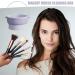 Makeup Brush Air Drying Rack Holder - Makeup Brush Cleaning Drying Mat - Silicon Brush Cleaner Pad include Cosmetic Brush Organizer Rack Makeup Brush Washing Tool for Women Purple - Buy Online on GoSupps.com