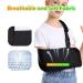 Kids Breathable Arm Sling - Medical Shoulder Immobilizer for Elbow & Waist Injury | Pediatric Arm Support for Boys & Girls | Soft Brace for Torn Rotator Cuff - Black (Large - Buy Online on GoSupps.com