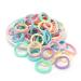 Laicky 100 Pcs Fabric Elastic Hair Ties for Women Girls - Seamless Rubber Bands for Ponytails, Pigtails - Suitable for Thick, Thin, Curly Hair - Non-Harmful Holders (Macarone) - Buy Online on GoSupps.com