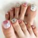 Ranrose 240PC Clear Full Cover Acrylic Toenail Tips - False Toe Nails Set with Box for Foot Manicure Decoration - Buy Online on GoSupps.com