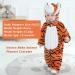 Doladola Baby Hooded Animal Romper | Orange Tiger | 6-12 Months - Buy Online on GoSupps.com