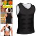 Zalati Men's Training Vest - Water-Repellent Sauna Tank Top & Neoprene Shapewear - XXL Workout Corset Shirt - Buy Online on GoSupps.com