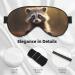 BREAUX Raccoon Print Eye Mask | Double Sided Blackout Sleep Mask for Ultimate Comfort | Unisex Sleep Aid - Buy Online on GoSupps.com