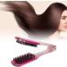 Hair Straightening Splint Comb - Soft Double-Sided Styling Tool for Effortless Straight Hair | Rose Red - Buy Online on GoSupps.com