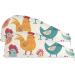 Colorful Cute Chicken Hair Towels 2 Pack - Super Absorbent Quick Dry Hair Turbans for Women & Girls - Buy Online on GoSupps.com