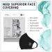 Neqi Mundschutz Masks Black - Pack of 3 Reusable Adult Masks (Size M-L) | International Shipping Available - Buy Online on GoSupps.com