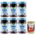 Italian Gourmet E.R. Rigoni di Asiago Nat Mirtilli Neri di Bosco Lot de 6 pr parations de myrtilles bio sans sucre ajout 240 g + Polpa di Pomodoro Italian Gourmet Polpa di Pomodoro Bo te de 400 g