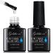 Gelike ec 6 in 1 Gel Nail Glue for Clear Nail Tips Extra Strong Duo 2x7ml Need Curing Under Nail Lamp Technological Brush On Strong Nail Glue for Broken Nails Transparente False Nails Gel Glue C-Clear Nail Glue 14ml
