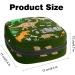 Dino Dinosaur Grunge Pattern Sanitary Napkin Storage Bag | Portable Menstrual Cup Pouch for Teen Girls & Women - Zippered Design - Buy Online on GoSupps.com