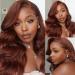 QTHAIR 14A Body Wave Lace Front Wig 18inch Copper Red Pre Plucked Glueless Human Hair - Buy Online on GoSupps.com