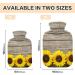 Hot Water Bottle 2L with Sunflower Cover | Pain Relief & Winter Warmth for Hands & Feet - International Shipping - Buy Online on GoSupps.com