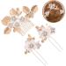 VINTORKY 1 Set Leaves and Flowers Hair Comb Flower Hair Decorations Womens Headpiece Hair Accessories for Women Girl Headpiece Bride Headdress Wedding Hairpin Bride Headpiece Hair Comb Clip - Buy Online on GoSupps.com