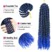 Passion Twist Hair Extensions - 7 Packs of 18-Inch T1B-Blue# Synthetic Crochet Hair for Bohemian Styles | Hair Yddm - Buy Online on GoSupps.com
