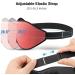 Black Sleep Mask + Coral Red Eye Mask for Side Sleepers | 3D Contoured Cup Design, Light Blocking, Soft & Breathable with Adjustable Strap | Women Men - Buy Online on GoSupps.com