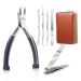 Stainless Steel Toe Nail Clipper  Efficient Trimming Tool for Toe and Finger Nails Professional Thick Ingrown Toenail Clippers Foot care kit  Suitable for Men & Seniors