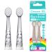 BabySmile Replacement Brush Heads (Made in Japan) for Kids Sonic Electric Toothbrush, 2 Counts (Ultra Soft, for Ages 0-2 Years)