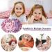Arqumi Kids Satin Sleeping Bonnet 2-Pack - Pink+Purple Patterned Hair Bonnets for Children - Buy Online on GoSupps.com
