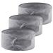 Queta hair band for make up cosmetic headband terry cloth adjustable hair protection band with velcro fastener 3pcs (gray)
