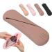 LIVING ESSENTIA Travel Makeup Brush Holder Silicone Portable Cosmetic Face Brushes Holder Soft and Sleek Trendy Makeup Tools Organizer for Travel (Brown)